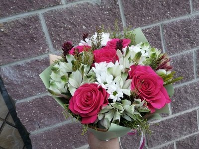 Bouquet of flowers for St. Valentine's Day
