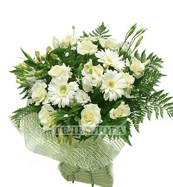 Bouquet of flowers "Snow-white fantasy"