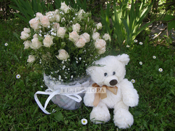 Flower Basket "Plush Love"