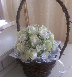 Elegant basket of Roses