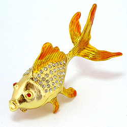 Box for jewelry "Golden fish"