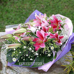 Bouquet of Lilies "Flower fountain"