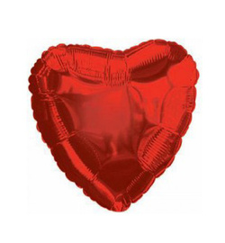 Helium foil paper balloon "Red heart"