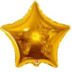 Helium foil paper balloon "Gold star"