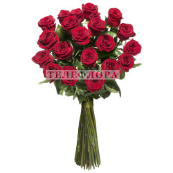 Round bouquet of  21 Red Roses